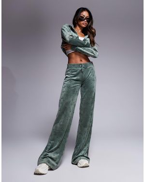 Juicy Couture – velours-jogginghose - Grün