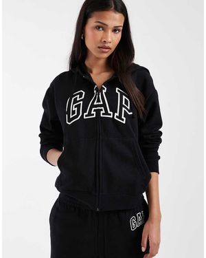 Gap Logo Zip Through Hoodie Co-Ord - Black