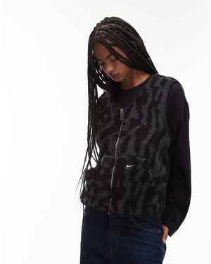 Nike Street Reversible Sherpa Gilet - Black