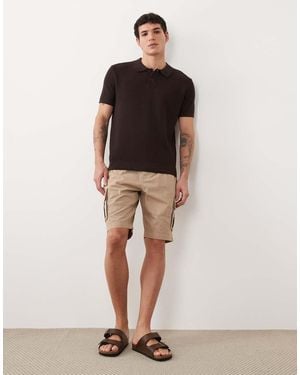Threadbare Cargo Shorts - Natural