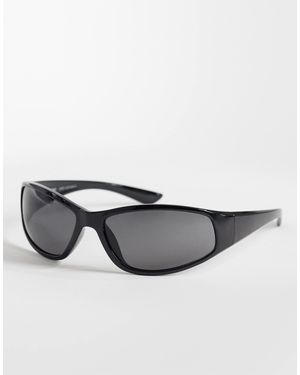 Weekday Oversized Racer Sunglasses - Grey