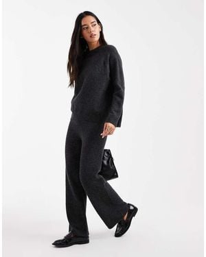 New Look Co-ord Knitted Trousers - Black