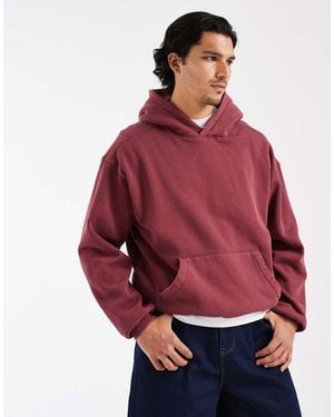 Cotton On Box Fit Hoodie - Red