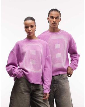 Collusion Unisex Long Sleeve Skater T-shirt - Pink