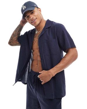 South Beach Camicia Da Spiaggia - Blu