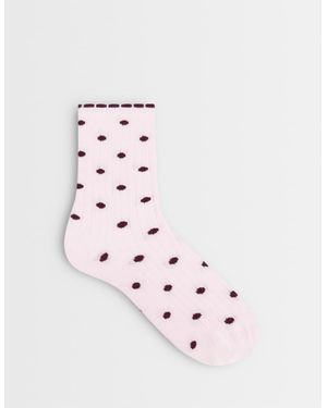 ASOS Polka Dot Socks - Pink
