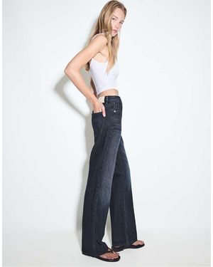 Stradivarius D92 Straight-Wide Jeans - Wit