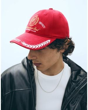 Bershka Bestickte kappe - Rot