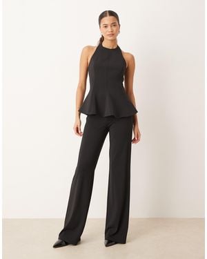 Mango Xcamilo Straight Trouser Co-Ord - Black