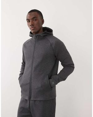 4505 Performance Zip Up Hoodie With Zip Pockets - Blue