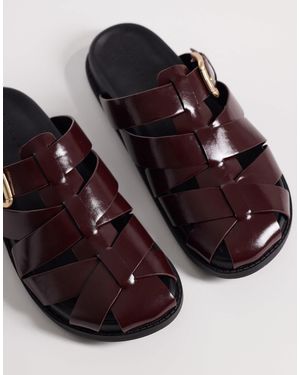 ASOS Momentum Fisherman Flat Mules - Brown