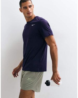 Nike Dri-Fit Katoenen T-Shirt - Blauw