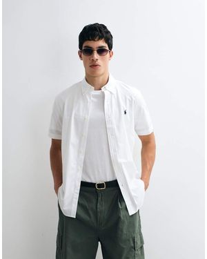 Polo Ralph Lauren Custom Fit Short Sleeve Sport Shirt - White