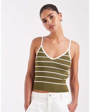 JJXX Knitted Vest Top - Green
