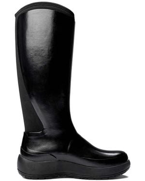 Rains 70220 Waterproof Rubber Knee High Boot - Black