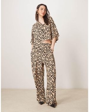ASOS Straight Leg Pull On Pants Co-ord - Multicolor