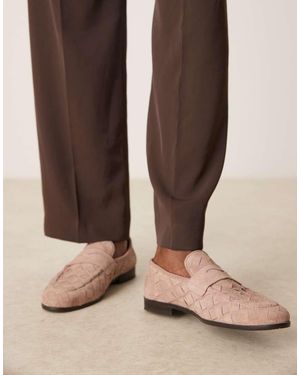 ASOS Weave Loafers - Brown