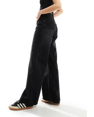 Good For Nothing Jeans A Fondo Ampio Vintage - Nero