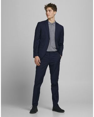 Jack & Jones – franco – schmal geschnittener anzug - Blau