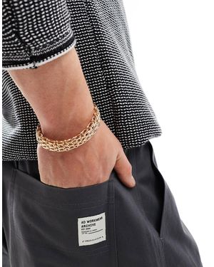 ASOS – es armband im armbanduhren-design - Schwarz