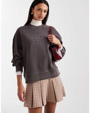 Tommy Hilfiger Faded Boxy Sweatshirt - Brown