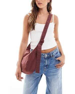 BAGGU Medium Nylon Crescent Bag - Blue