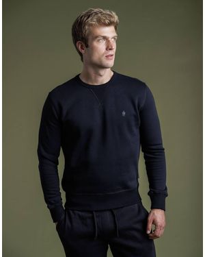 French Connection Cotton Blend Crew Neck Sweatshirt - Green