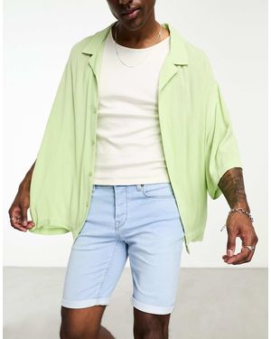 Only & Sons – jogging-jeansshorts - Blau