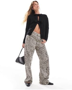 Pieces Reversable Tie Front Cardigan - Black