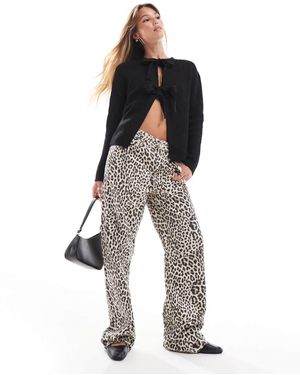 Pieces Cárdigan Reversible Con Lazada Delantera De - Negro