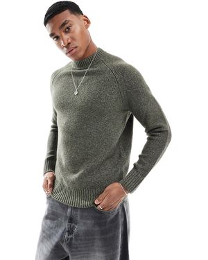 Superdry – pullover aus grobstrick - Grau