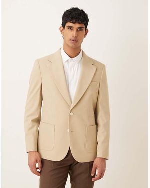 ASOS Slim Blazer - Natural