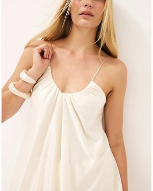 NA-KD Flowy Mini Dress - Natural