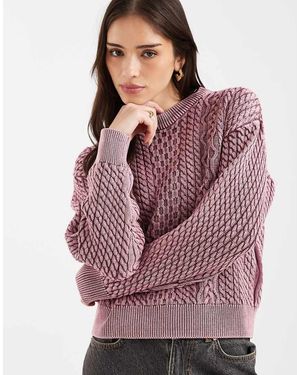 Levi's Jersey Baya Lavado De Punto De Ochos Leilah De - Morado