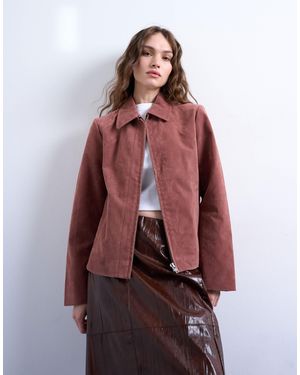 TOPSHOP – hemdjacke - Rot