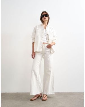 TOPSHOP Denim Worker Jacket - Metallic