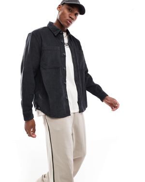 Hollister – wide wale – hemdjacke aus cord - Blau