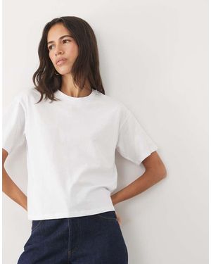 New Look Recht T-Shirt - Wit