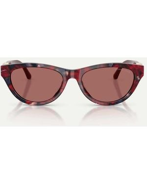 Michael Kors Napa Valley Oval Sunglasses With Lens - Multicolour