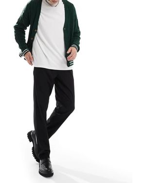 Jack & Jones Drawstring Smart Tapered Loose Trousers - Black