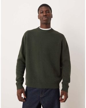 SELECTED Homme Boxy Knitted Jumper - Green