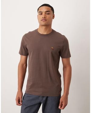 Abercrombie & Fitch Short Sleeve Chest Logo T-Shirt - Brown