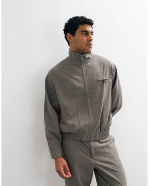 ASOS Giacca Harrington Elegante Del Coordinato - Grigio