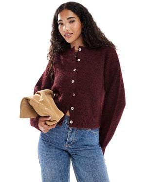 Cotton On Cotton On Lofty Luxe Crew Neck Cardigan - Purple