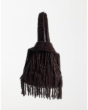 Mango Beaded Bag - White