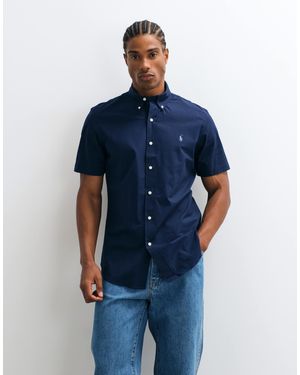 Polo Ralph Lauren Custom fit kurzarm-sporthemd - Blau