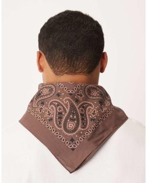 ASOS Bandana Met Paisleyprint - Bruin