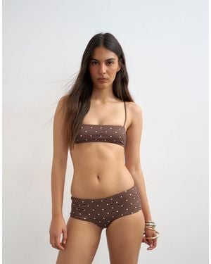 TOPSHOP Italy Booty Short Bikini Bottoms - Multicolour