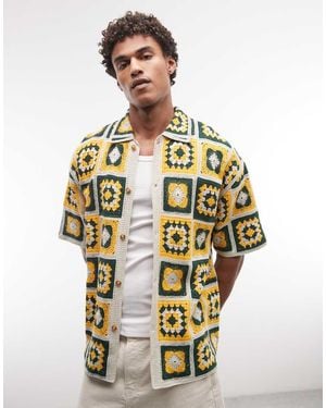 BLKVIS Crochet Square Shirt - Metallic