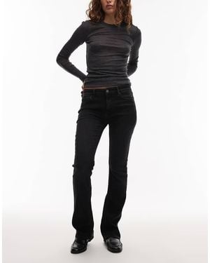 AllSaints Vaqueros Negros De Corte Slim Bootcut Haldan De